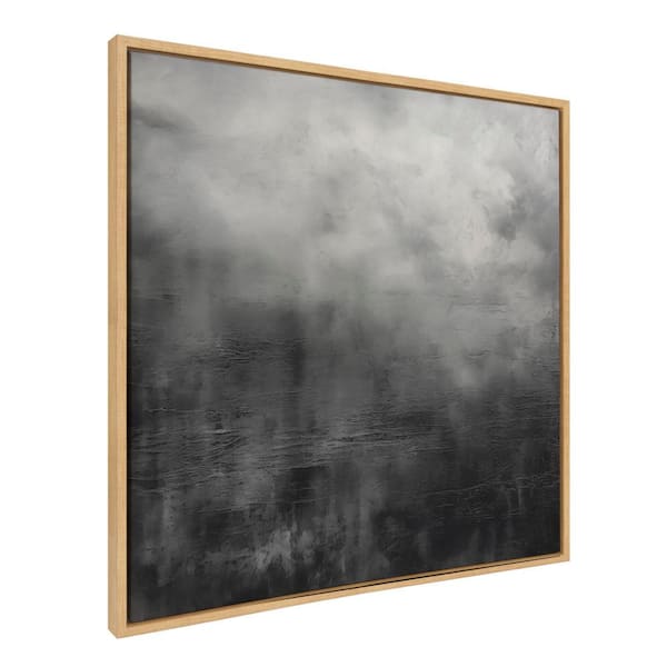 Sylvie Tonal Abstract Framed Canvas by the Creative Bunch Studio (Set of 1) Abstract Art Print 30.00 in. x 30.00 in.