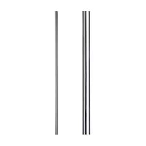 Stainless Steel 17.1.2-T Plain Round Hollow 1.2 in. x 47 in. Iron Newel Support Post for Stair Remodeling