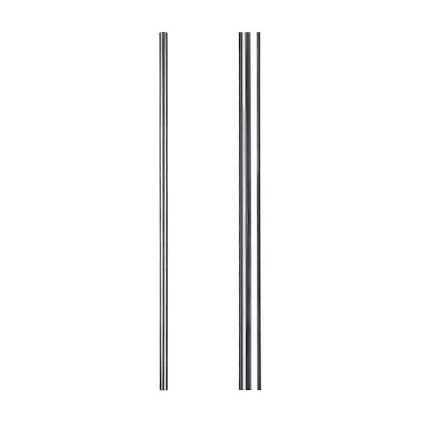 HOUSE OF FORGINGS Stainless Steel 17.1.2-T Plain Round Hollow 1.2 in. x 47 in. Iron Newel Support Post for Stair Remodeling