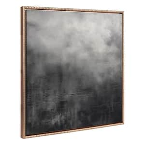 Sylvie Tonal Abstract Framed Canvas by the Creative Bunch Studio (Set of 1) Abstract Art Print 30.00 in. x 30.00 in.