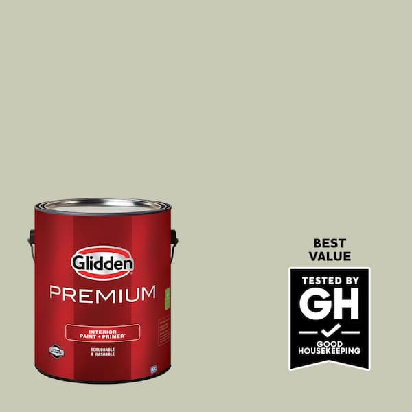 Glidden Premium 1 gal. PPG1125-3 Whispering Pine Satin Interior Latex Paint