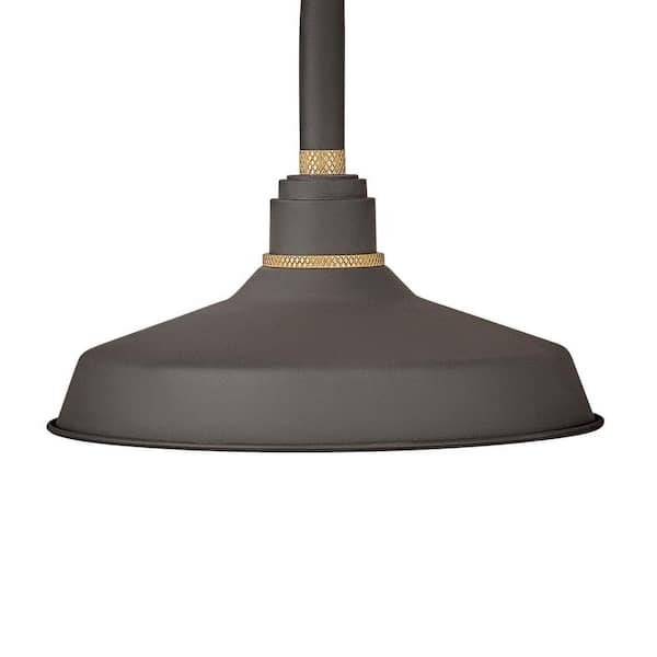 HINKLEY - Foundry Medium 1-Light Museum Bronze Gooseneck Outdoor Barn Light Sconce