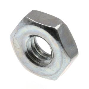 #8 to #32 Zinc Plated steel Machine Screw Hex Nuts (100-Pack)