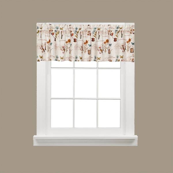 NEW Saturday Knight Le Jardin Floral Kitchen Window Curtain Tiers or Valance 