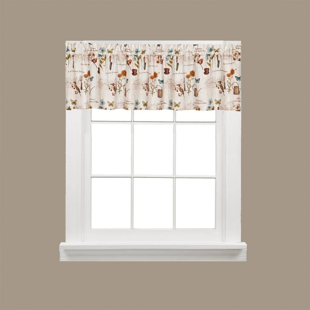 Saturday Knight Le Jardin 13 in. L Polyester Valance in Multi-Color ...