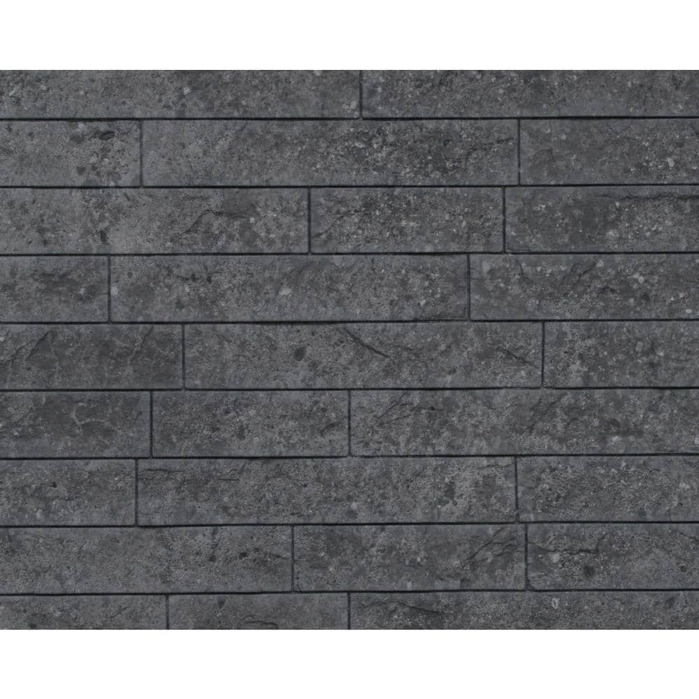 Dark Urban Cement 3D Textured PVC Interlocking Wall Panel