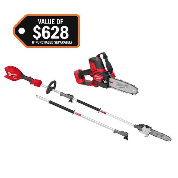 M18 FUEL 18V Brushless Cordless Battery Powered 8 in. HATCHET Pruning Saw w/ 10 in. QUIK-LOK Pole Saw