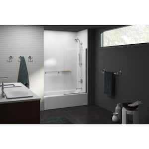 Hydrorail-S 1-Spray Shower Column Kit with Artifacts 2.5 GPM Showerhead and Handshower in Polished Chrome
