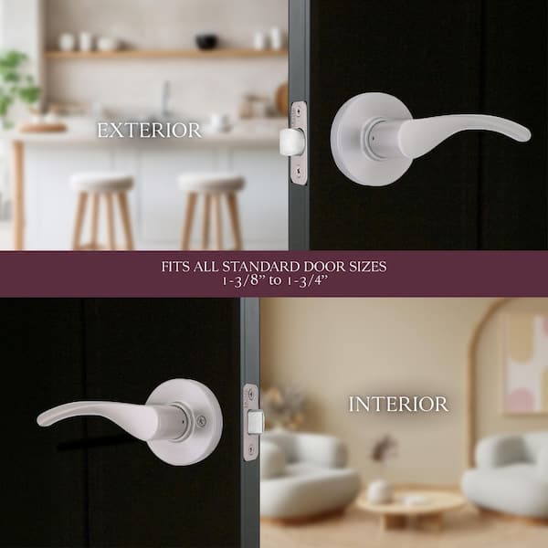 Primrose Satin Nickel Passage Hall/Closet Door Lever