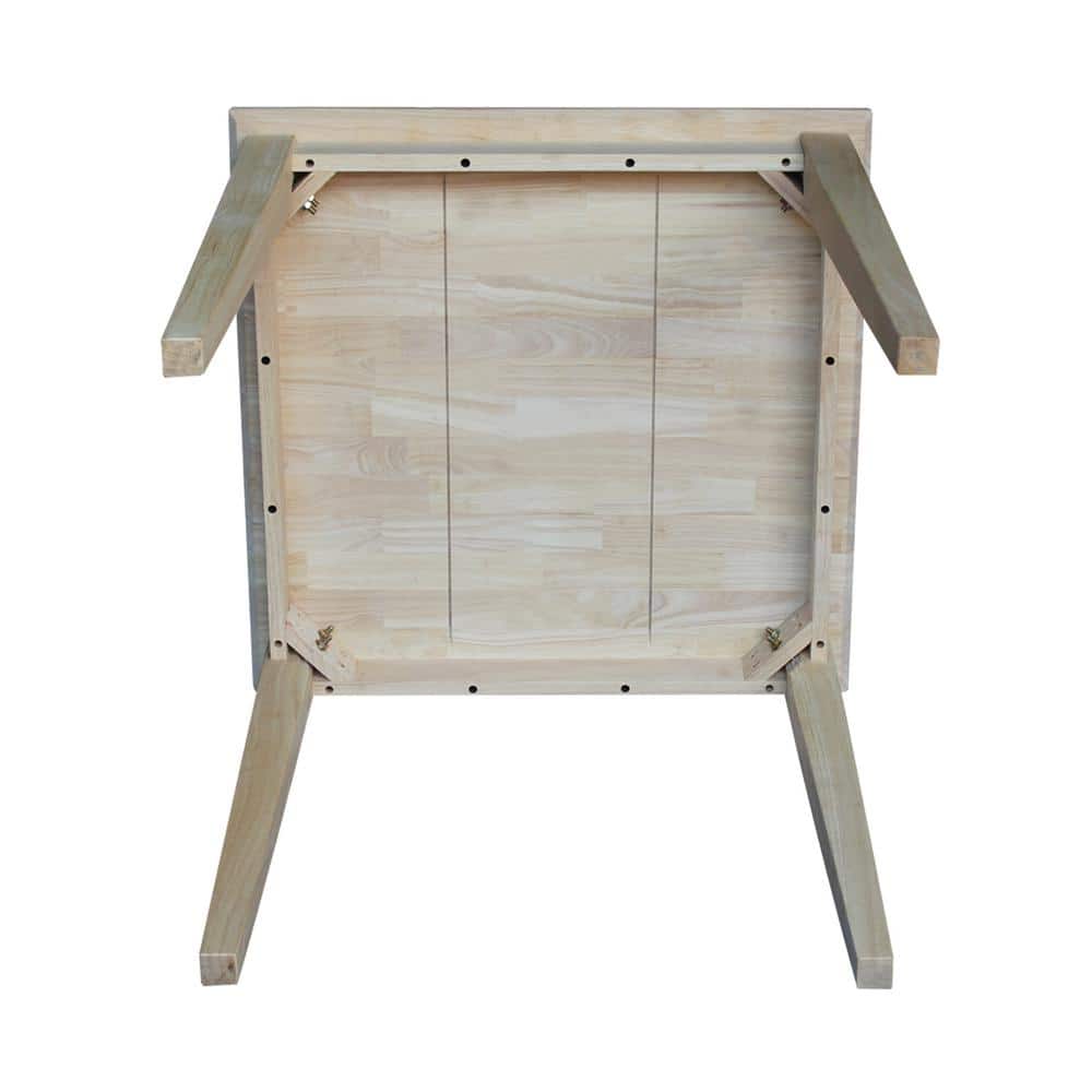 Elegant Solid Wood Extendable Square Dining Table in Natural Finish