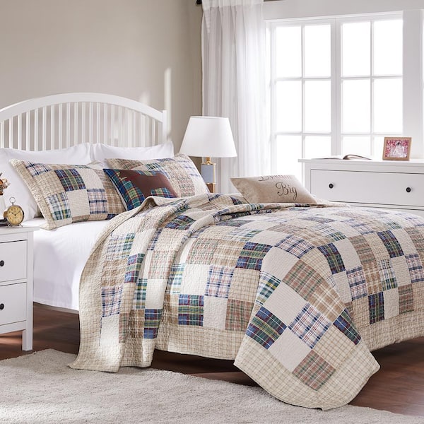 Unbranded Oxford 3-Piece Multicolored King Quilt Set