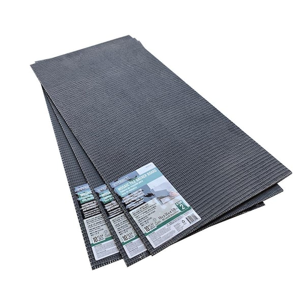 Watershield Shower System 18 in. x 36 in. x 1/8 in. Mosaic Tile XPS Foam Waterproof Backer Board Underlayment (3-Pack)