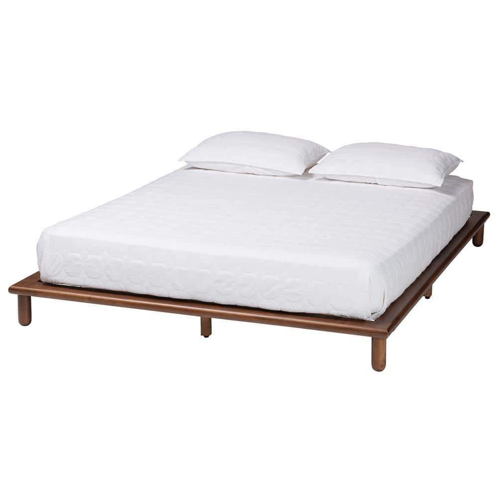 Baxton Studio Alivia Brown Wood Frame King Size Platform Bed 238