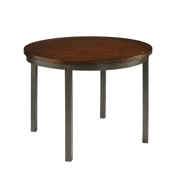 HOMESTYLES Hammered Metal Round Dining Table