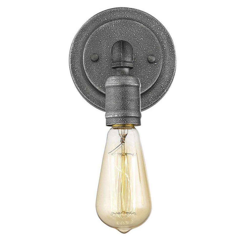6.25 in. Gray Indoor Hardwired Sconce with No Bulbs Included price history on PriceWatchPro