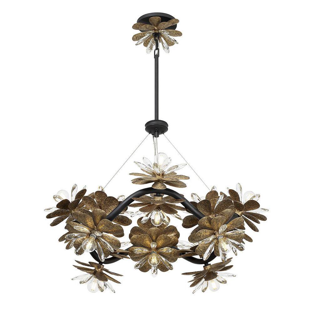 Giselle 16-Light Delphine Crystal and Metal Chandelier