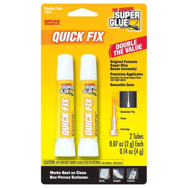 Super Glue .07 oz. Quick Fix Glue, (2) .07 oz. Bullet tubes per card (12-Pack)-DISCONTINUED