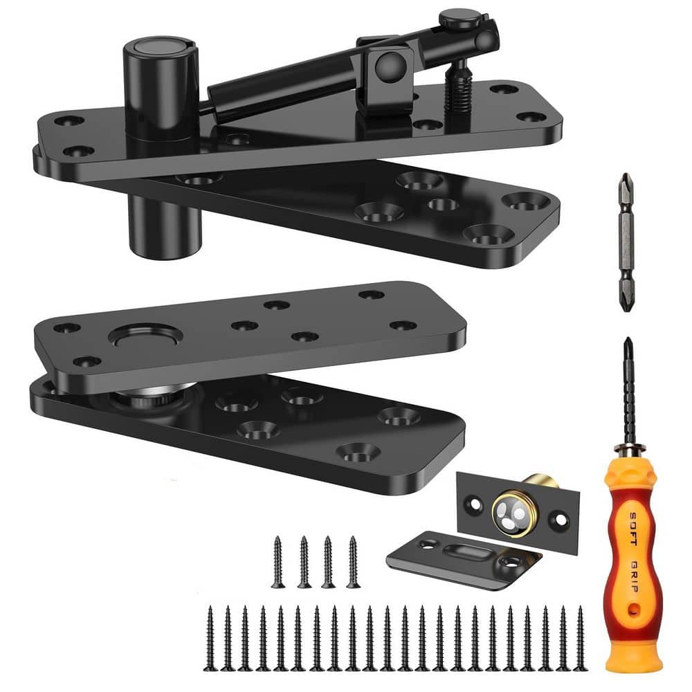 Afoxsos Solid Alloy Steel Black 570LBS Load-Bearing Hidden Door
