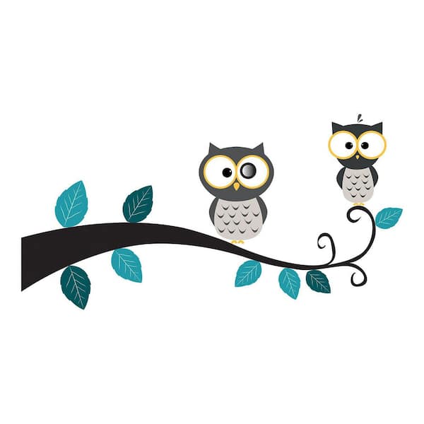 Crearreda Eye Hole Owl Multicolor Wall Decal