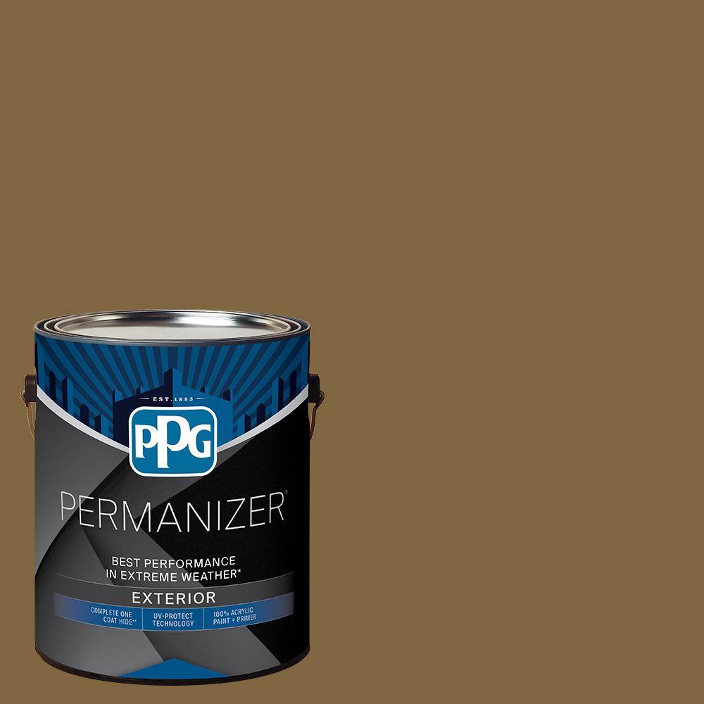 1 gal. PPG1096-7 Seasoned Acorn Semi-Gloss Exterior Paint product image for price tracking
