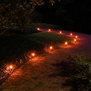 Orange Pathway Lights (10-Count)