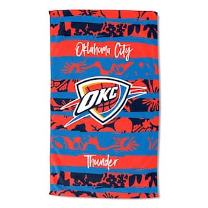 NBA Thunder Multi-Color Graphic Pocket Cotton/Polyester Blend Beach Towel