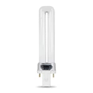 13-Watt Equivalent PL CFLNI Twin Tube 2-Pin GX23 Base Compact Fluorescent CFL Light Bulb, Soft White 2700K (1-Bulb)