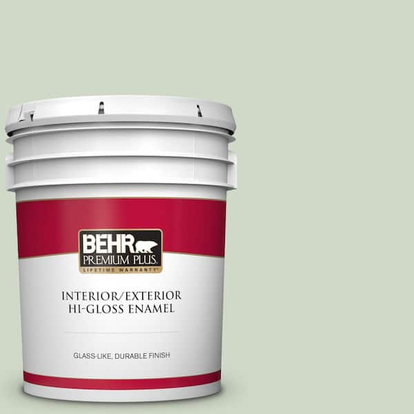 BEHR PREMIUM PLUS 5 gal. Home Decorators Collection #HDC-CT-25 Bayberry Frost Hi-Gloss Enamel Interior/Exterior Paint