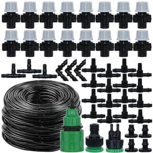 Automatic Watering Irrigation System Portable Misting Fog Nozzles Garden Hose Spray Head 4/7mm Connector 15 Meters Hose