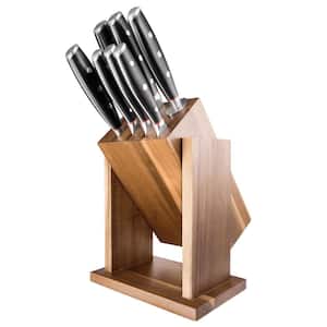 ICONIX 9-Piece Stainless Steel Knife Set with Drenhen Knife Block