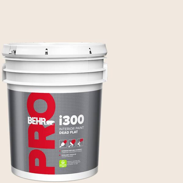 5 gal. #720C-1 White Truffle Dead Flat Interior Paint