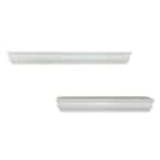 14/18 in. L x 1.75 in. W Profile Floating White Ledge (2-Piece)