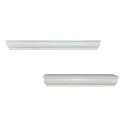 White Floating Shelf Shelves 8.625x4x1.5 inch TOOLS & INSTRUCTIONS INCLUDED 