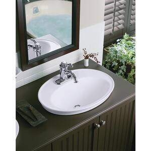 Serif 22-1/4 in. Drop-In Vitreous China Bathroom Sink in Biscuit with Overflow Drain