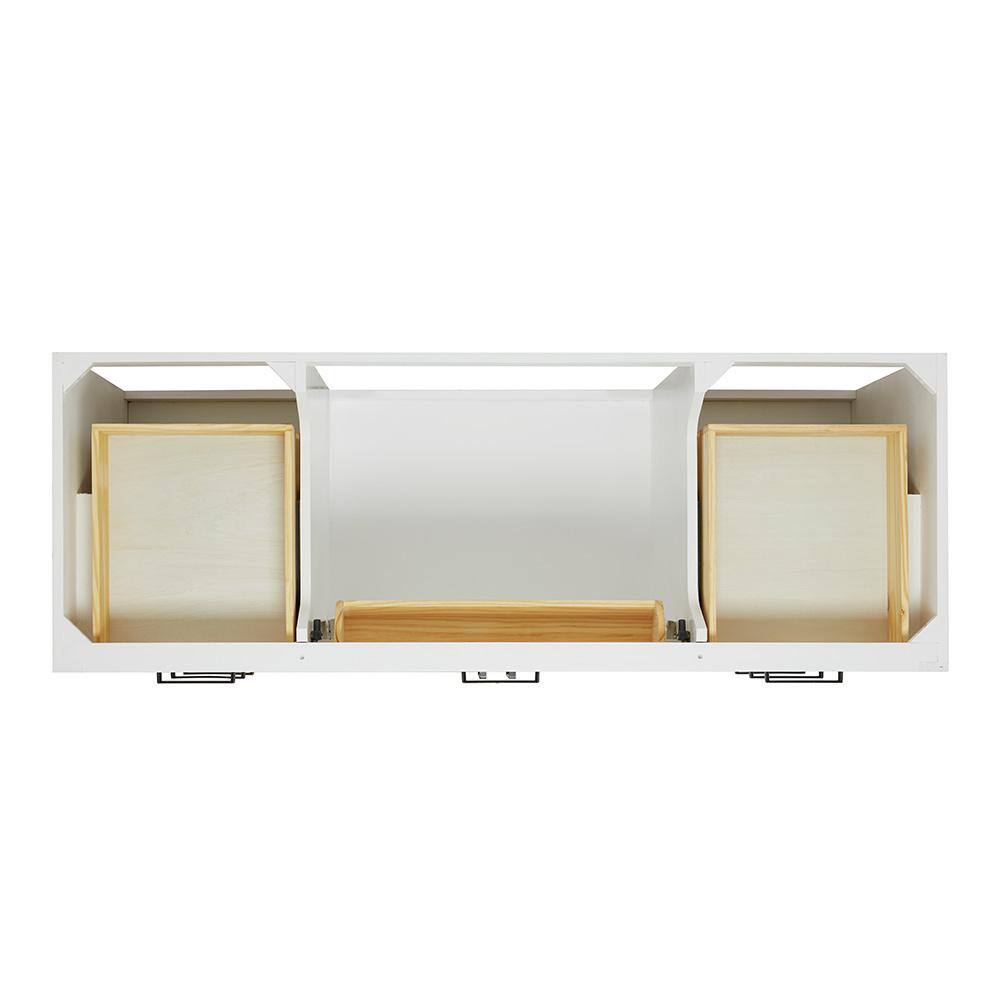 Hepburn 61" White Freestanding Single Basin Vanity Set