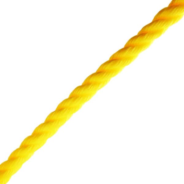 3/4 in. x 150 ft. Polypropylene Twist Rope, Yellow