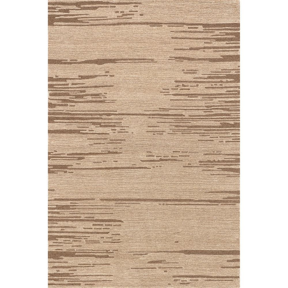 RUGS USA Barun Wool Beige 5 ft. x 8 ft. Indoor/Outdoor Patio Area Rug ...