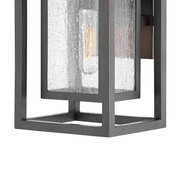 HINKLEY - Republic 1-Light Oil Rubbed Bronze Hardwired Outdoor Wall Lantern Sconce