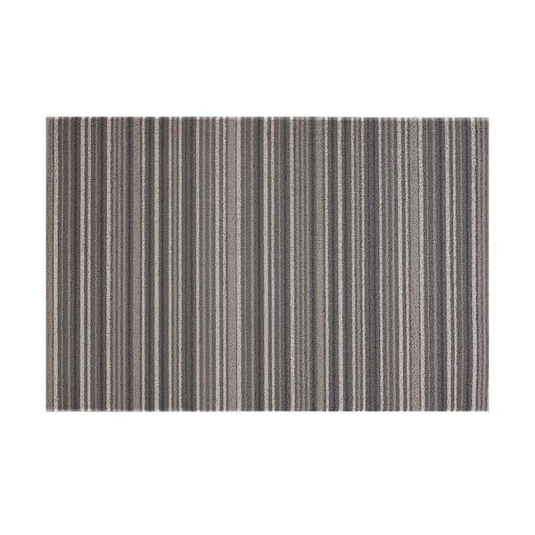 Nautica Gray Stripe 24 in. x 36 in. PVC Door Mat