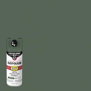 12 oz. Custom Spray 5-in-1 Satin Earthy Green Spray Paint (Case of 6)