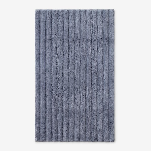 The Company Store Green Earth Quick Dry Sea 21 in. x 34 in. Solid Cotton Bath Rug