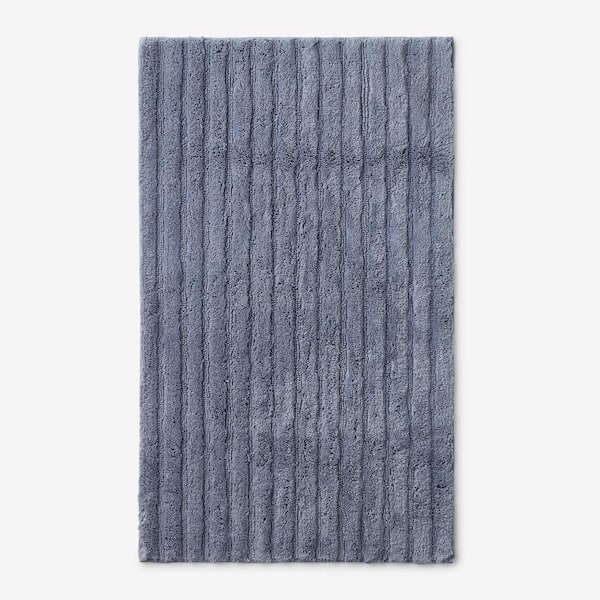 The Company Store Green Earth Quick Dry Sea 24 in. x 40 in. Solid Cotton Bath Rug