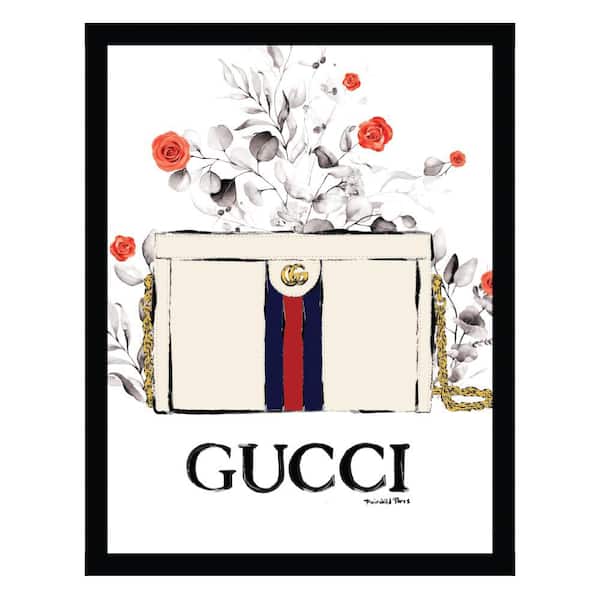 VENICE BEACH Collections Fashion Designer Glam Purse Bag by Fairchild Paris 1-Piece Framed Graphic Print Abstract Poster Art Print 18 in. x 14in.