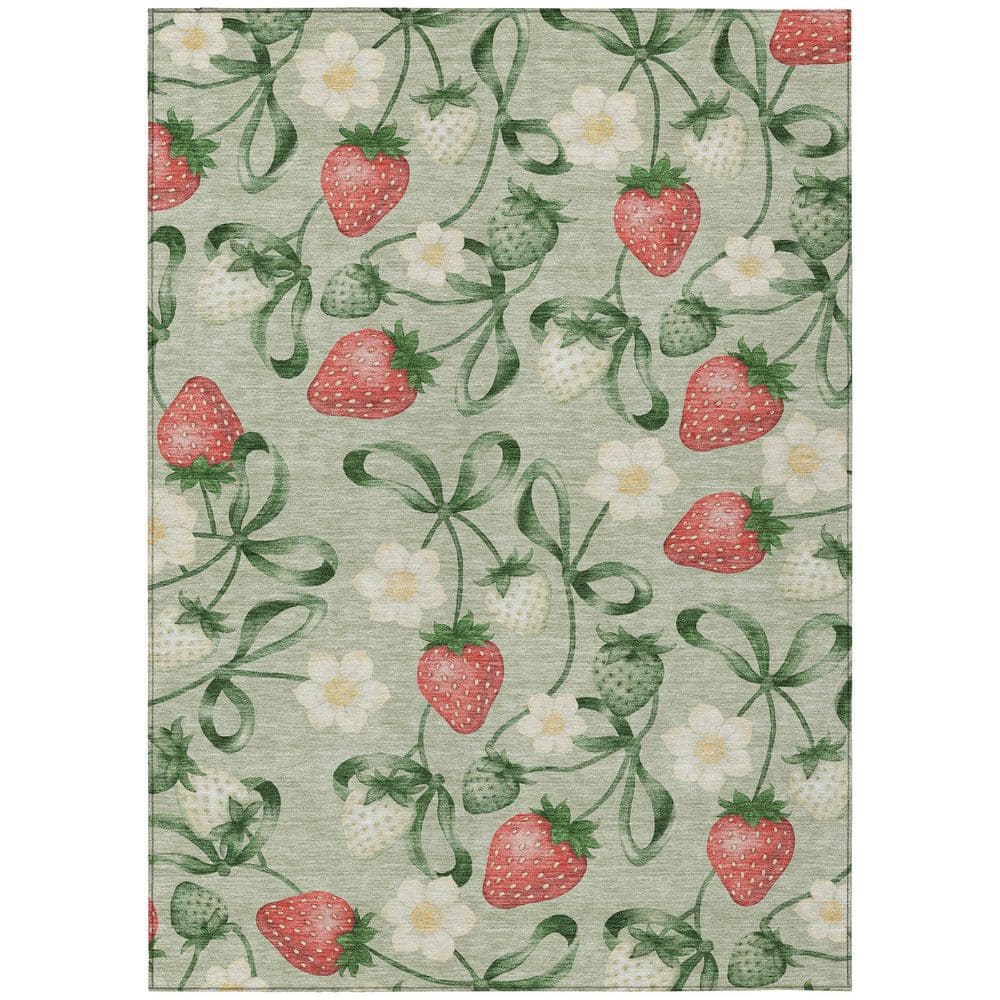 Chantille Machine Washable Indoor/Outdoor Abstract ACN2864 Celery 3 ft. x 5 ft. Area Rug price history on PriceWatchPro