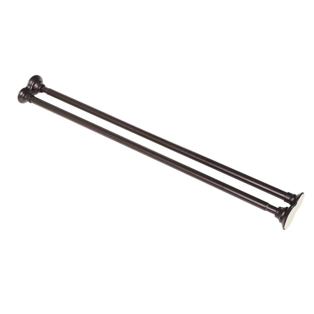 Oil Rubbed Bronze Double Tension Shower Curtain Rod