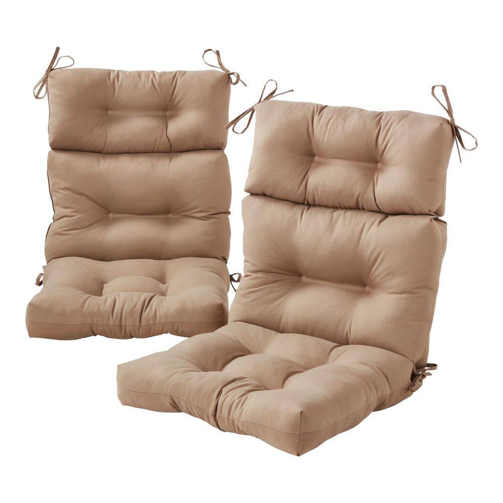 22 in. x 44 in. Outdoor High Back Dining Chair Cushion in Coronado (2-Pack) price history on PriceWatchPro