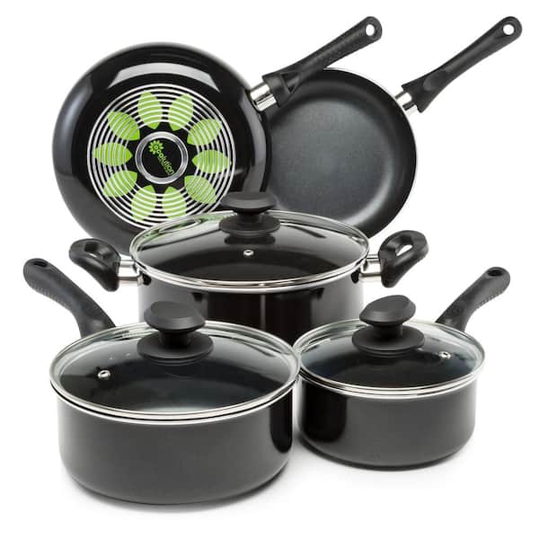 Rock 8Pc Cookware Set Black - 8 PC Set  Hy-Vee Aisles Online Grocery  Shopping