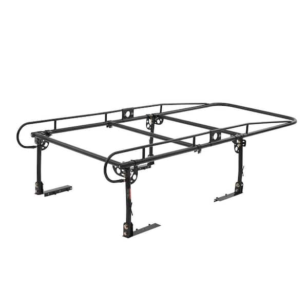 Truck Ladder Rack, 1000 lbs./454 KG Strong Capacity Truck Rack, Non-Drilling/Drilling Installation, 43.3-63 in.