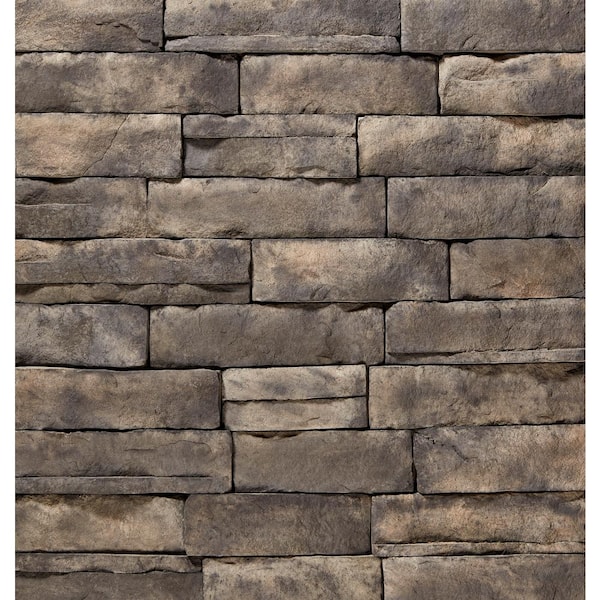 ClipStone Ash Ledgestone Flats 4"x"6 to 17" Siding - 5 SF