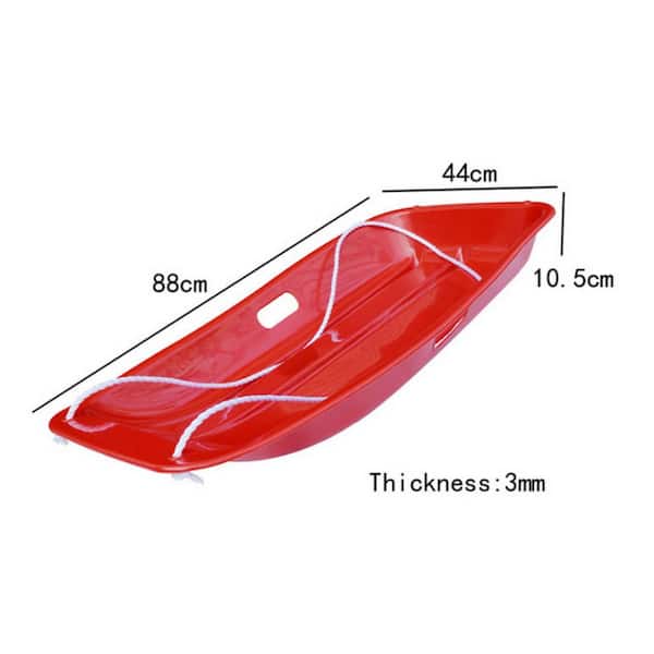 Ejoy 35 in. x 18 in. x 4 in. Downhill Winter Toboggan Snow Ejoy 35 in. x 18 in. x 4 in. Downhill Winter Toboggan Snow